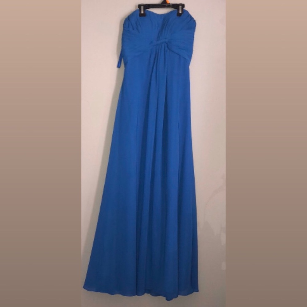 Blue Prom/bridesmaid Dress - Picture 2 of 4